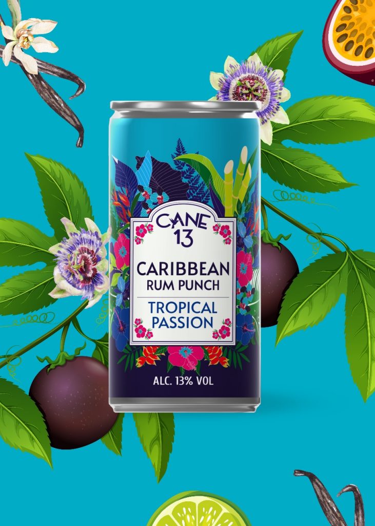 Tropical rum punch